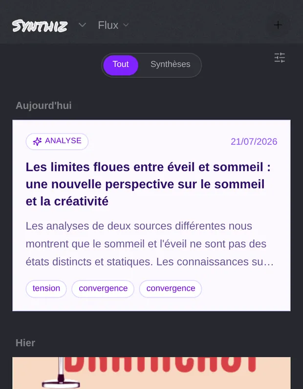 Analyse croisée de deux sources : tensions, convergences et patterns identifiés